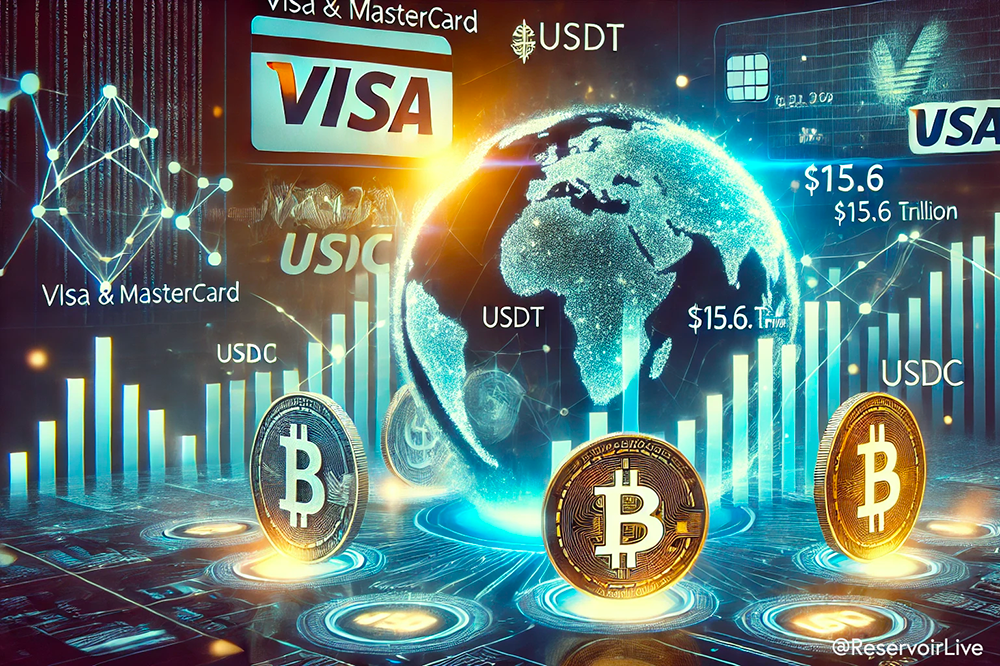 Les Stablecoins dépassent Visa et Mastercard avec 15,6 Trillions de dollars de transactions en 2024
